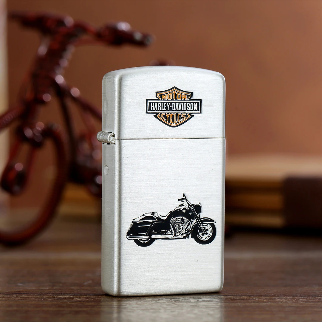 ZIPPO打火机 包银哈雷摩托 1654B煤油打火机 DYJ1