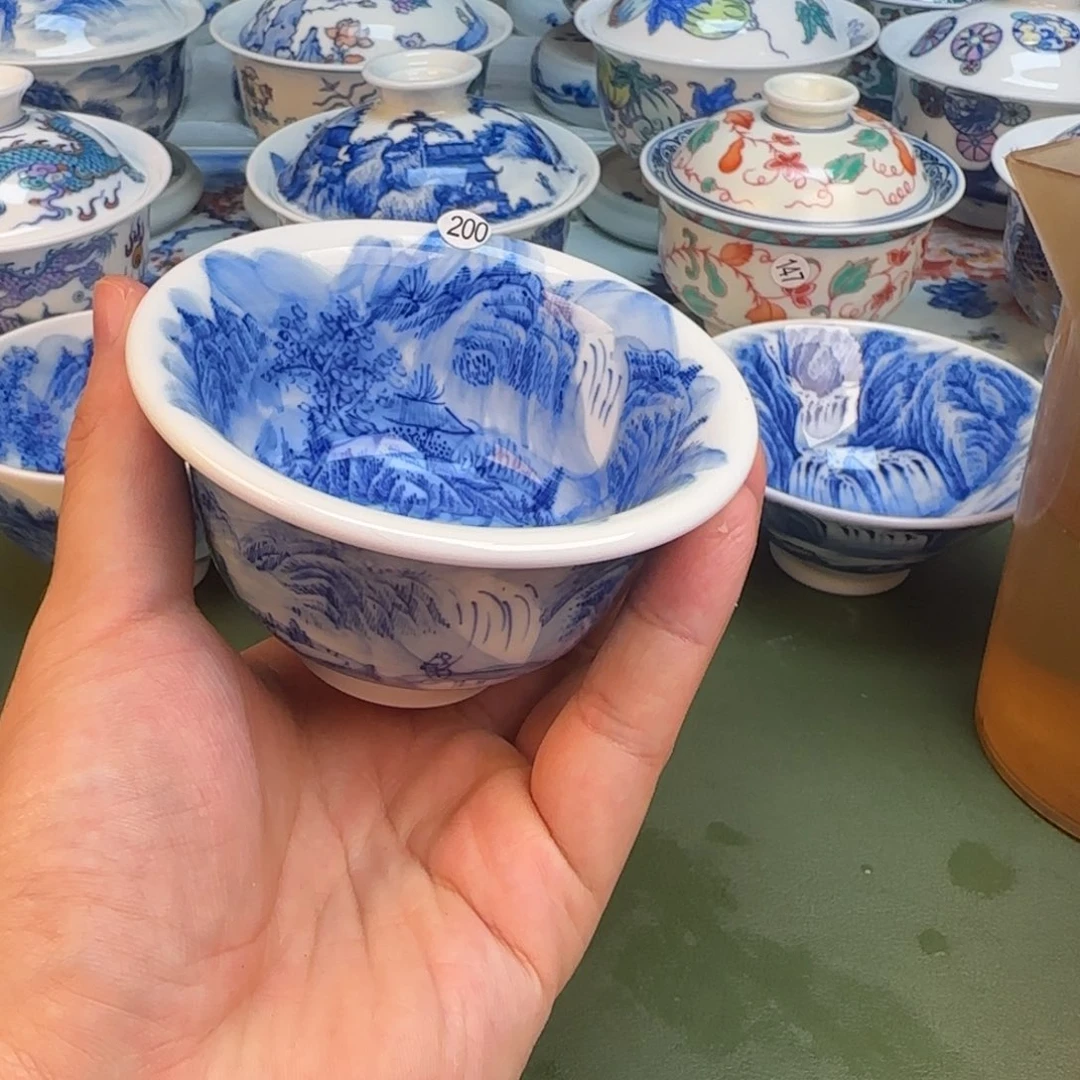 彦祖手工手绘茶具200