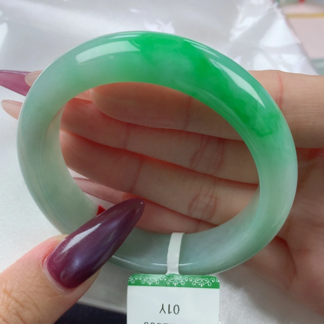 未镶嵌手镯翡翠缅甸天然翡翠A货51.5