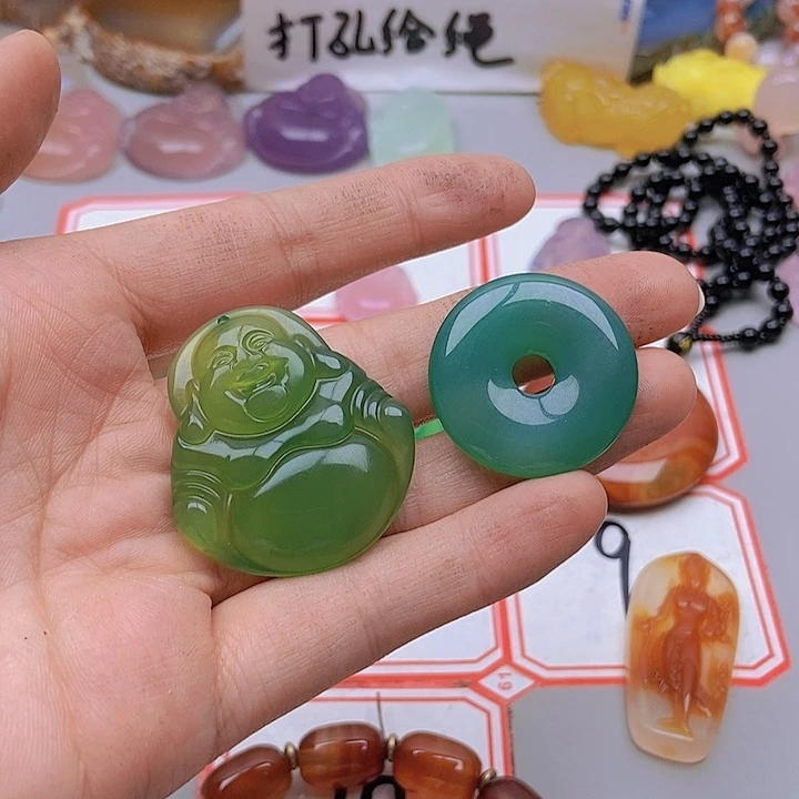 【闪购商品】玛瑙/玉髓未镶嵌珠宝半成品福*