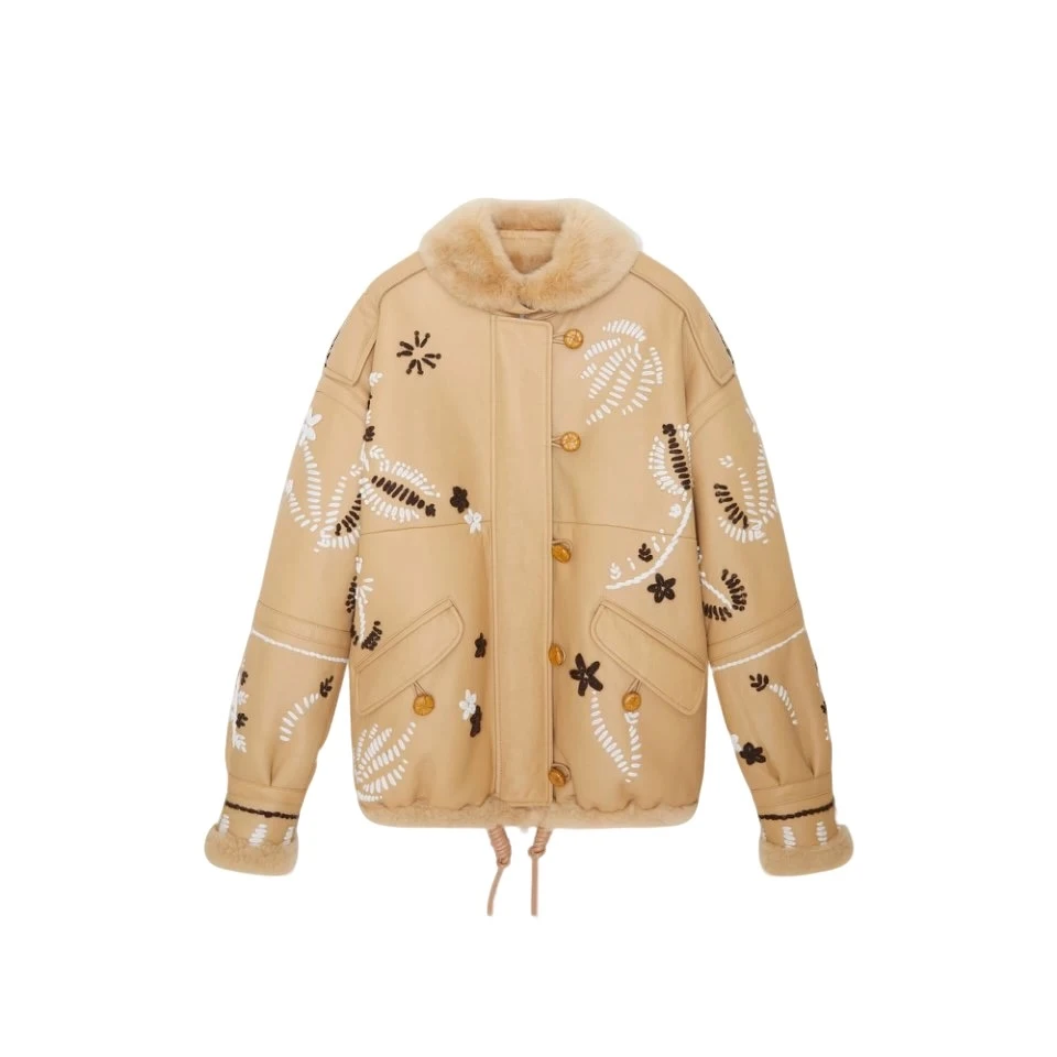 IMMI 设计师品牌 25秋冬新款拉贡羊绒绣花宽松夹克SOLSOL买手店