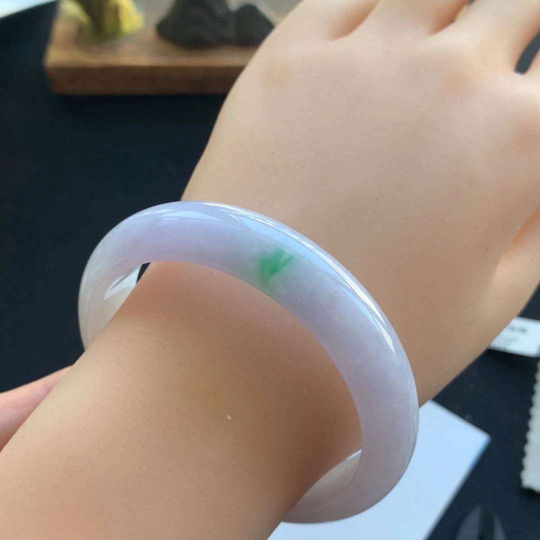 翡翠未镶嵌手镯22号56正