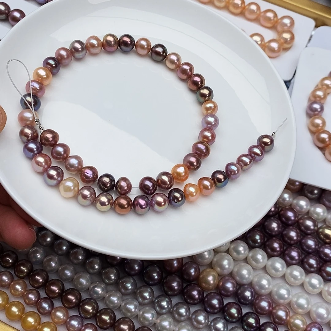 银S925镶嵌淡水珍珠颈饰