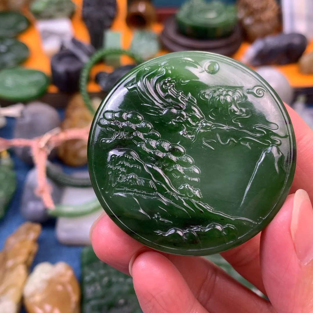 和田玉未镶嵌颈饰