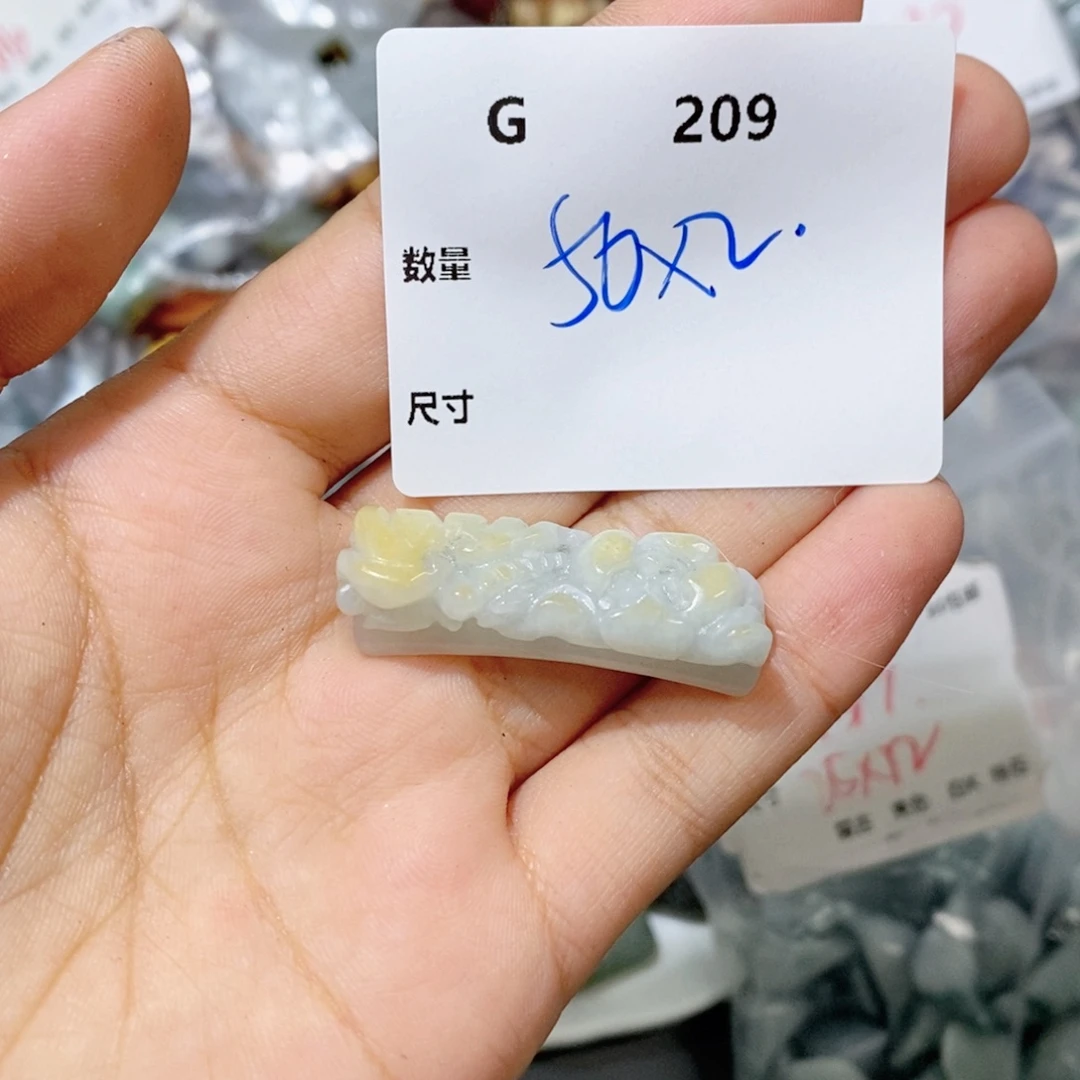 y***+翡翠未镶嵌颈饰G209