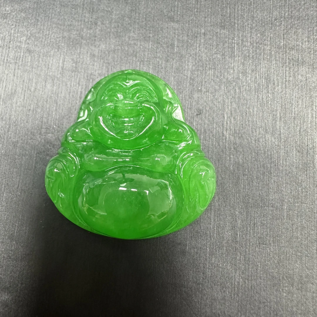 高冰满绿佛公吊坠 B4