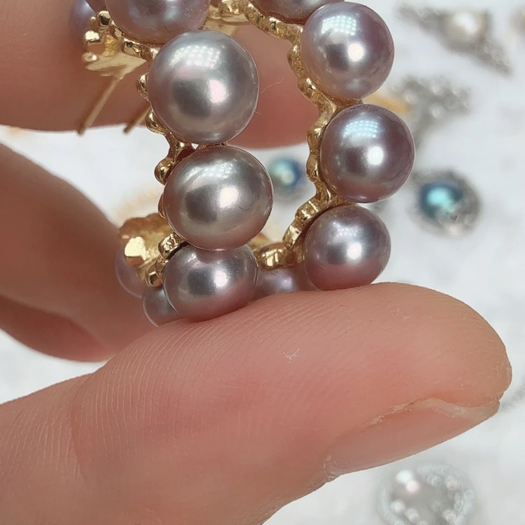 耳饰未镶嵌淡水珍珠