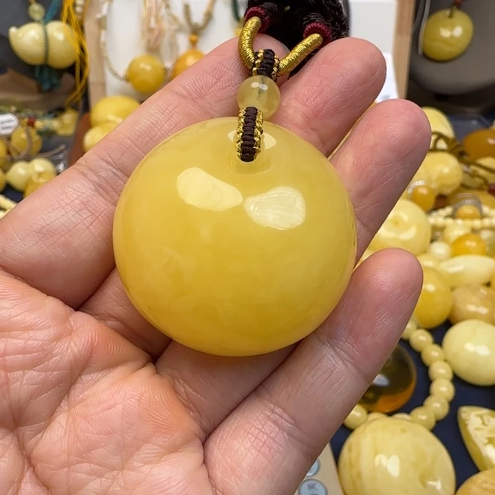 蜜蜡未镶嵌颈饰天然蜜蜡