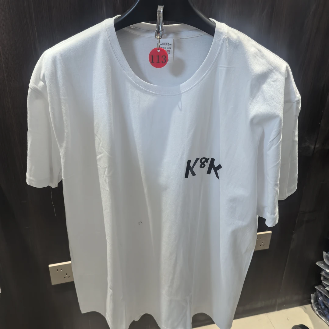 【H精选服装】113款白色圆领T恤