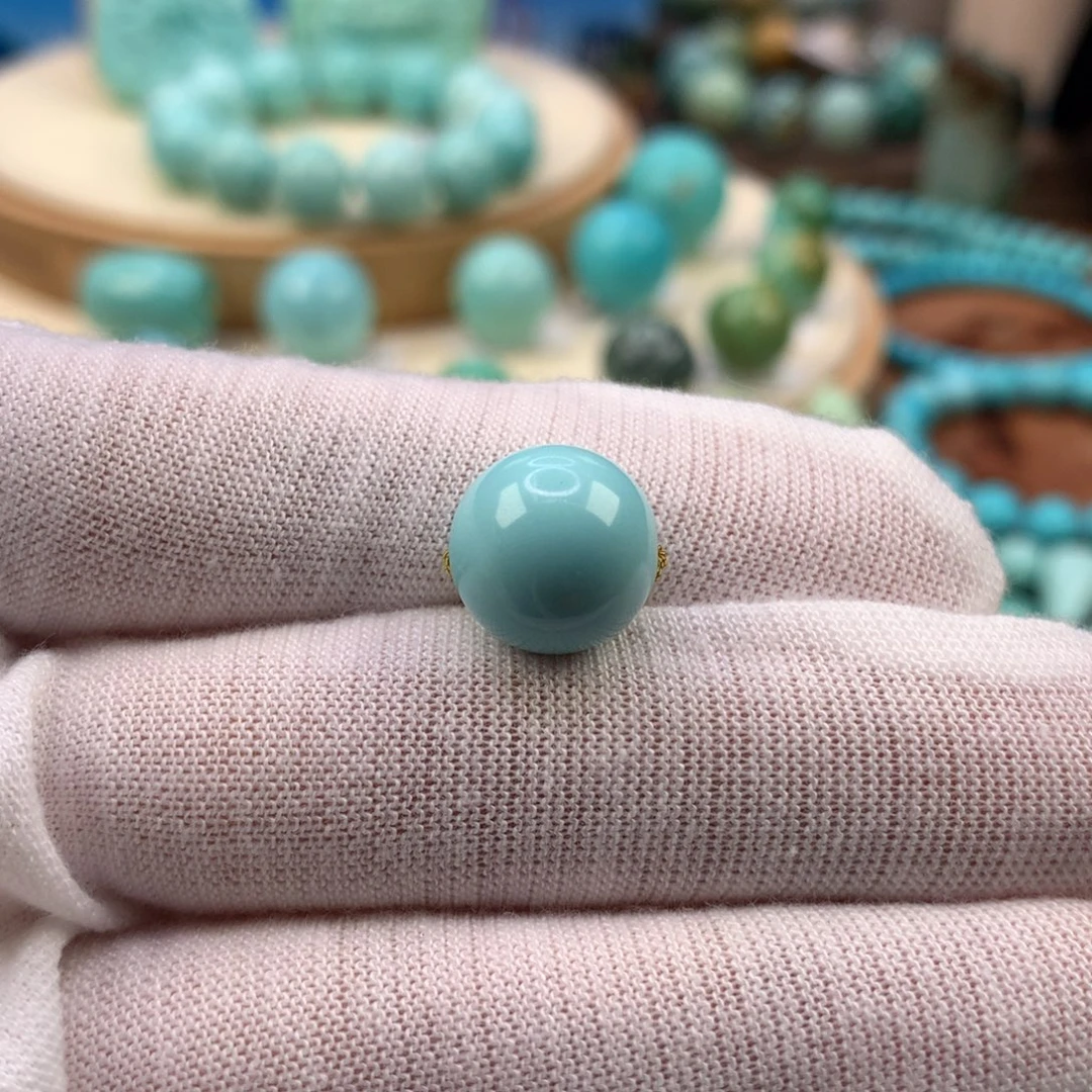 绿松石未镶嵌珠宝奇石11.9mm