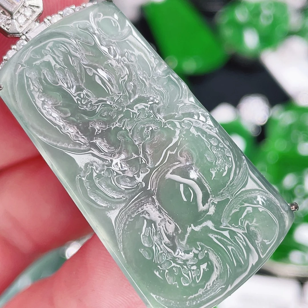 翡翠未镶嵌颈饰480