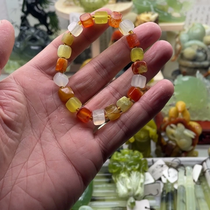 蛇纹石玉未镶嵌四大名玉手串