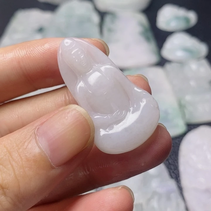翡翠未镶嵌颈饰天然翡翠A货