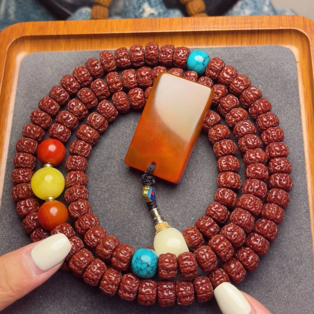 金刚菩提吊坠藏式直切一代龙