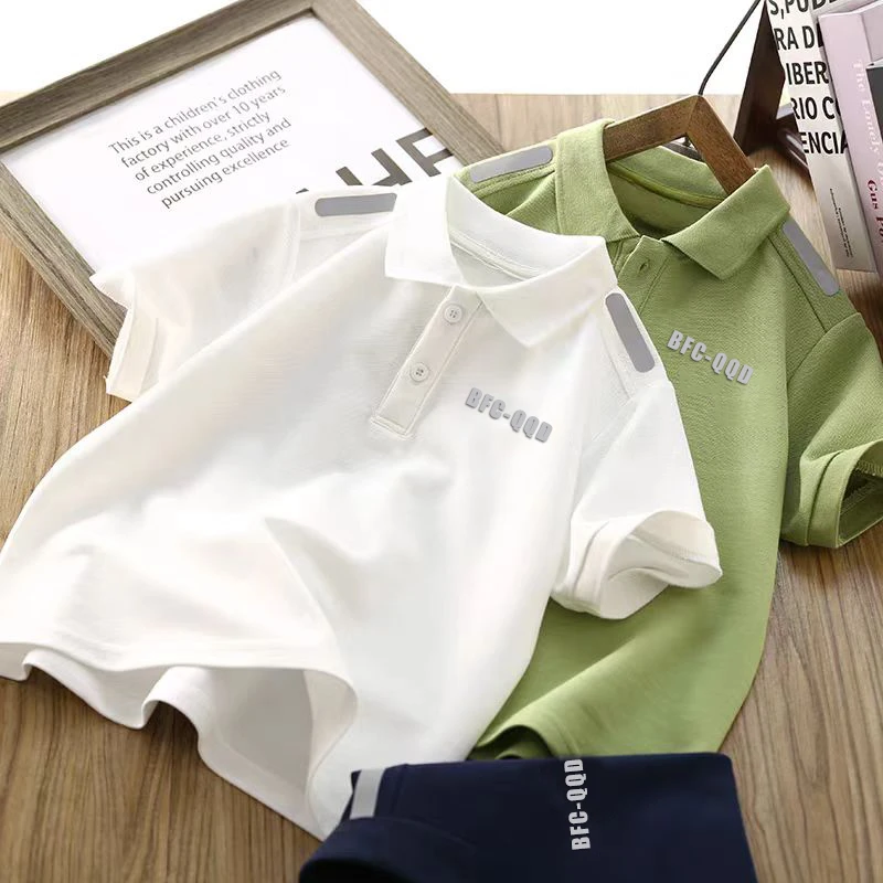男童短袖polo衫夏季2025新款儿童洋气棉半袖t恤夏装童装透气