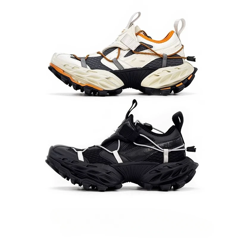 巴黎18XL老爹鞋男厚底增高网面透气运动鞋情侣做旧机能炸街登山鞋