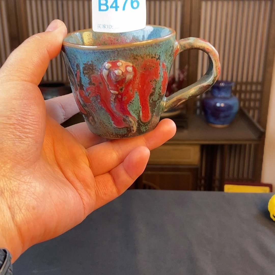 瓷片钧瓷茶壶艺术