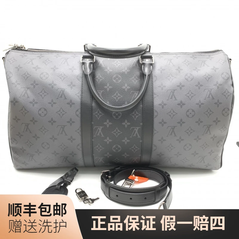 99新 LouisVuitton/路易威登 LV 黑武士KP50旅行袋/10021168 肩包