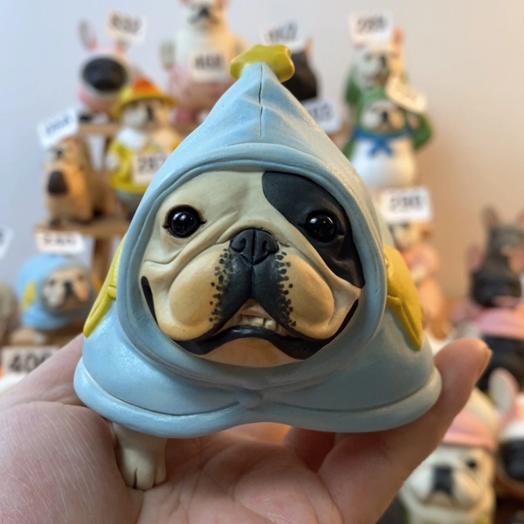 【闪购商品】陶瓷法斗摆件水杯微476