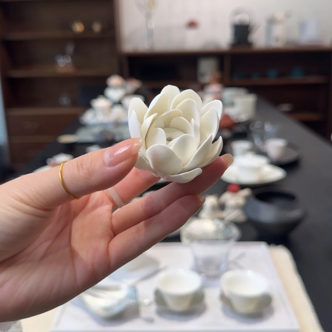 开播福利 白泥香插摆件