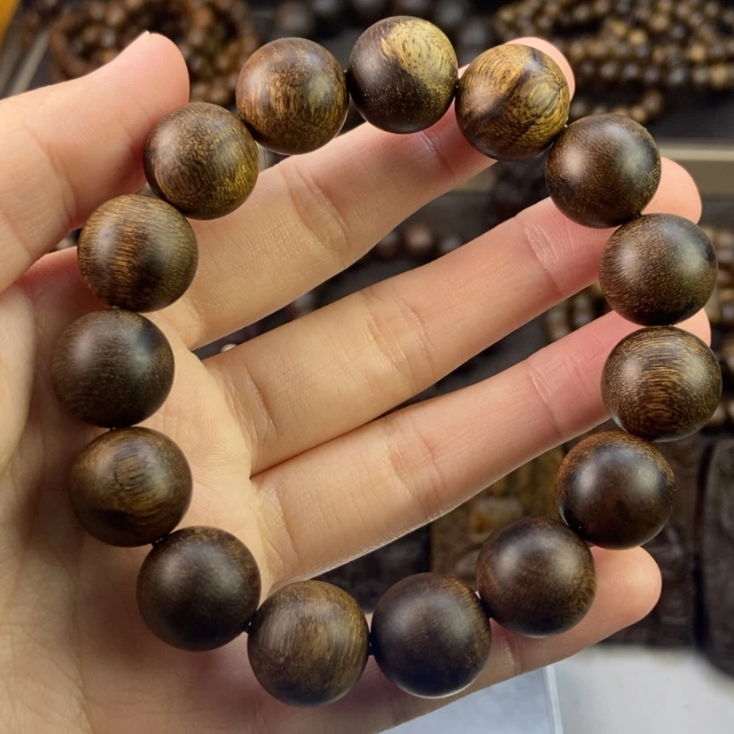 【闪购商品】沉香手串用***L越南芽庄白奇楠留疤玉化