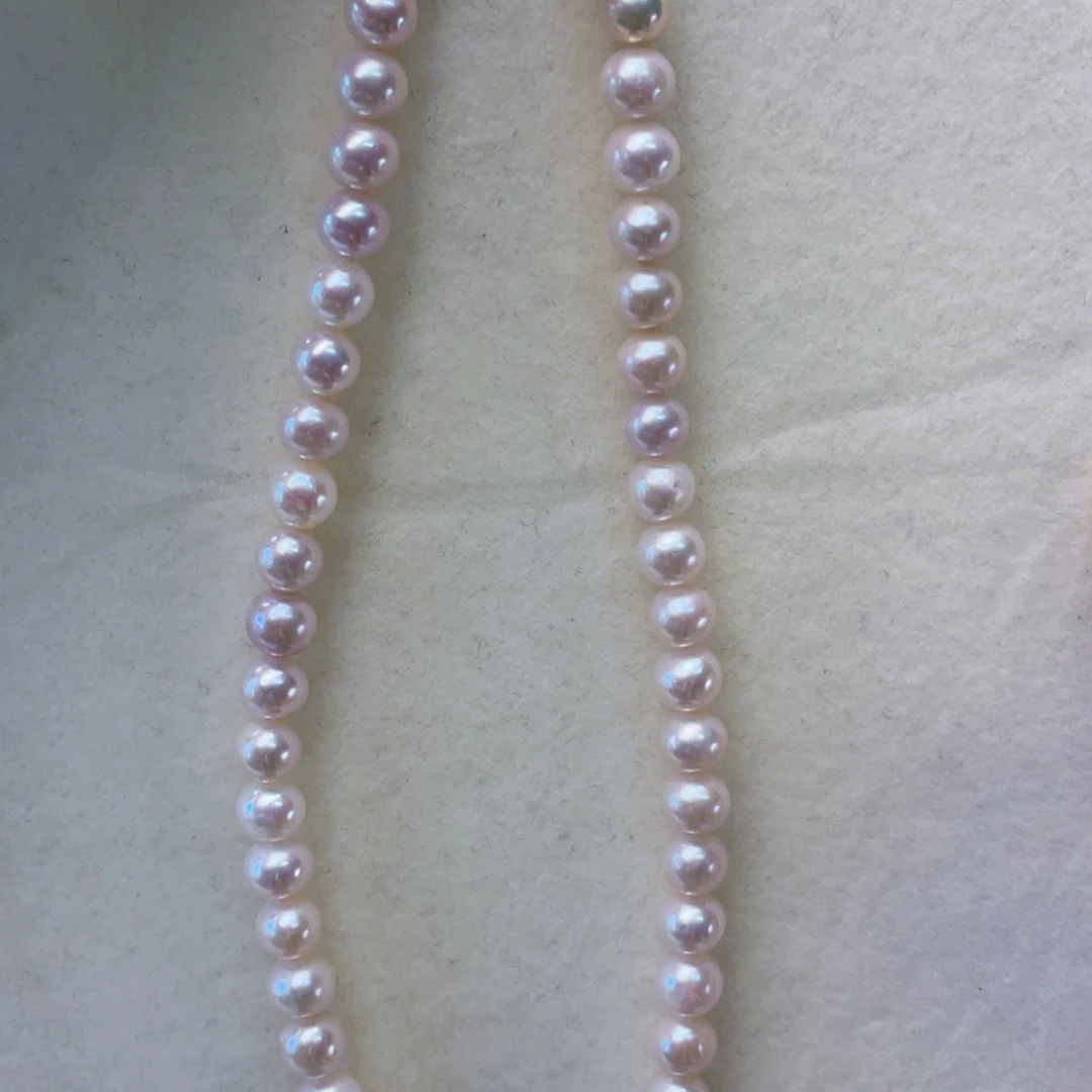 全****淡水珍珠银S925镶嵌项链