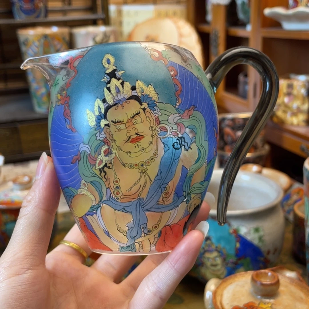 勿***1黄财神手绘公道杯杯