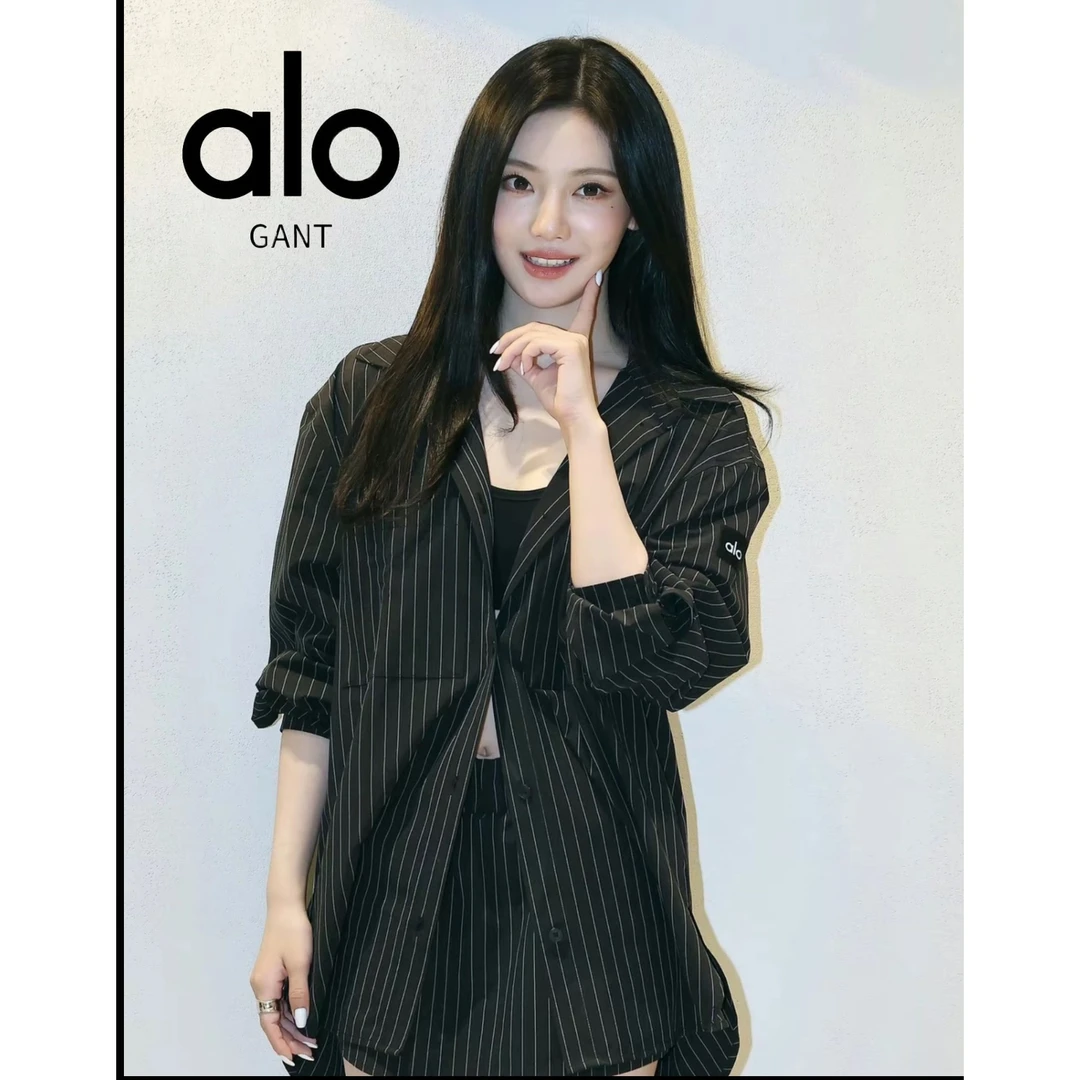 ALOGANT正品明星同款宁卓艺韩式精致时尚高级感衬衫女套装|A10032