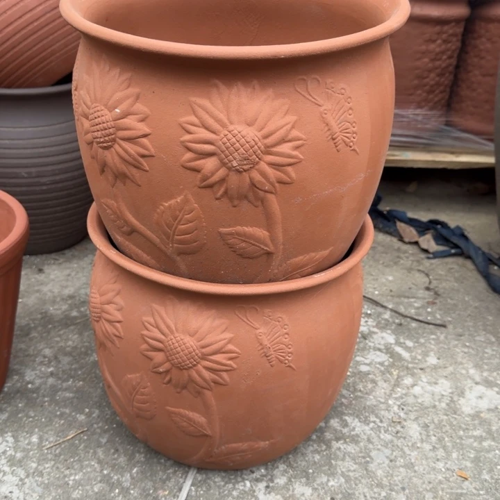 花盆紫砂口30高26宜兴紫砂