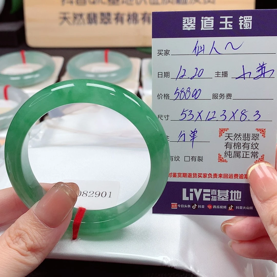 未镶嵌手镯翡翠仙***姐天然a货翡翠