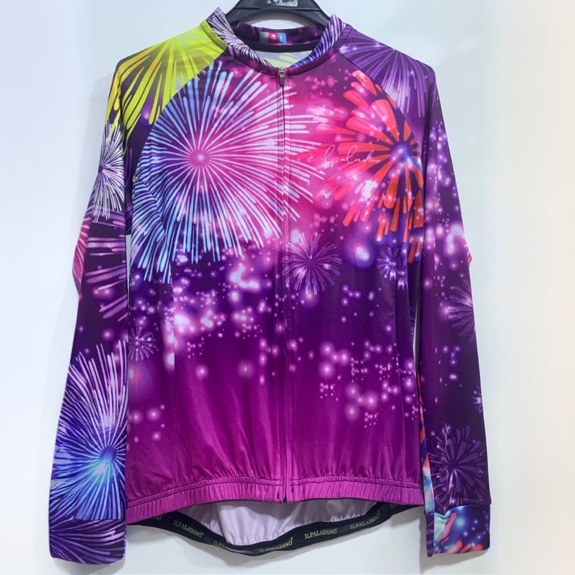 SQ 275【烟花牛奶丝长袖女士 】ILPALADINO专业版骑行服户外