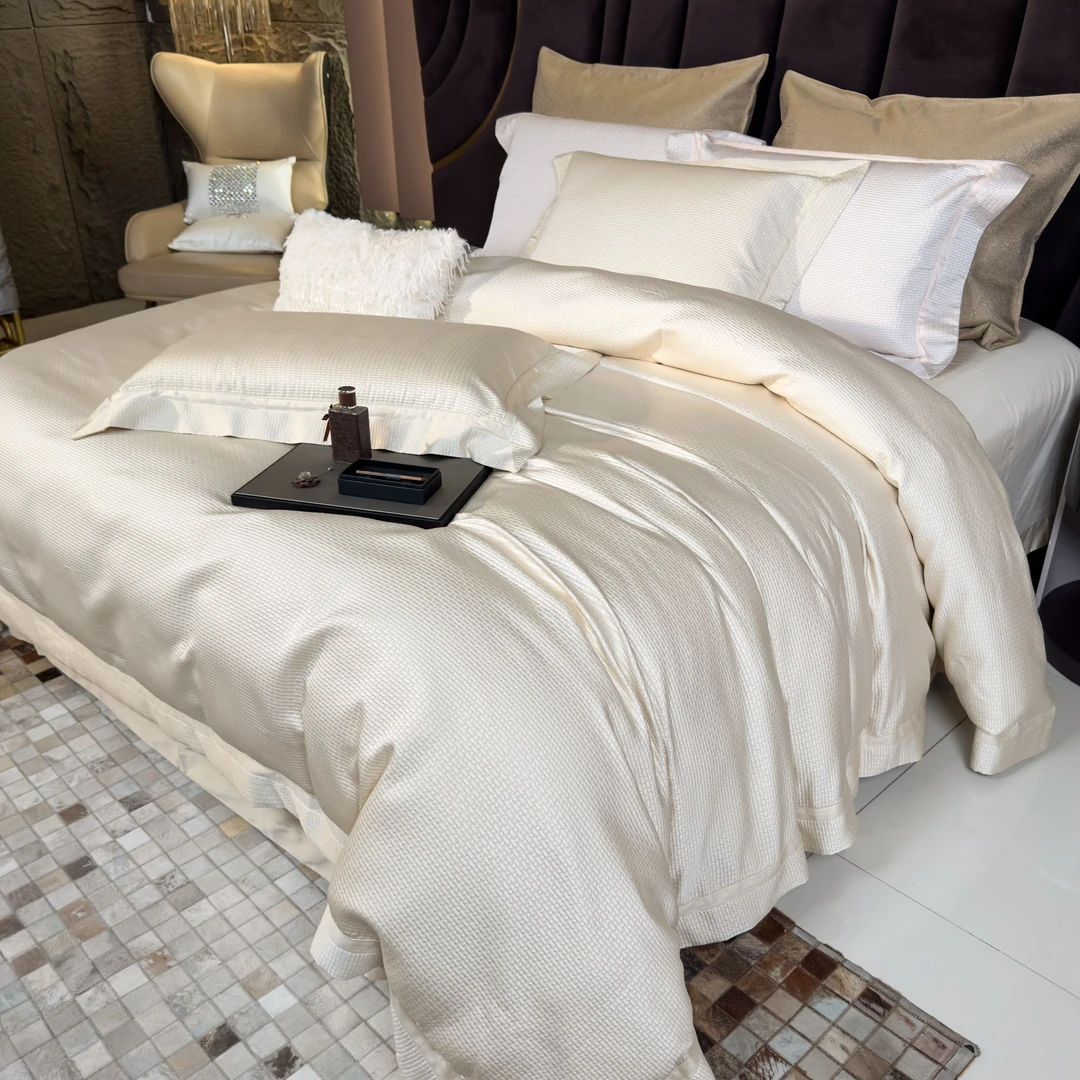 【波希米娅】高端厚织提花埃及棉四件套纯棉床品