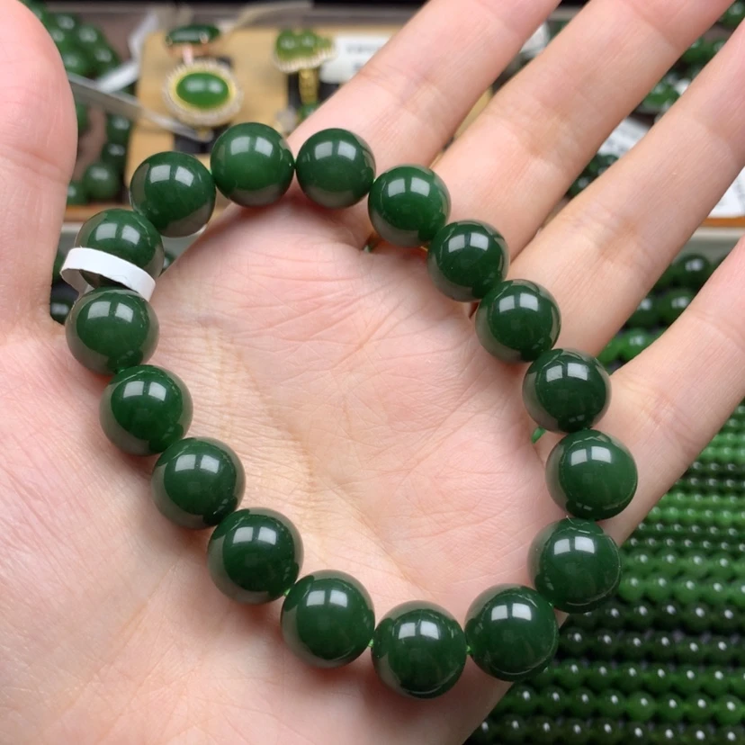 【闪购商品】未镶嵌手串和田玉（碧玉）12