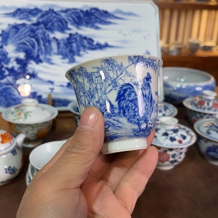 錡镇堂手工手绘杯