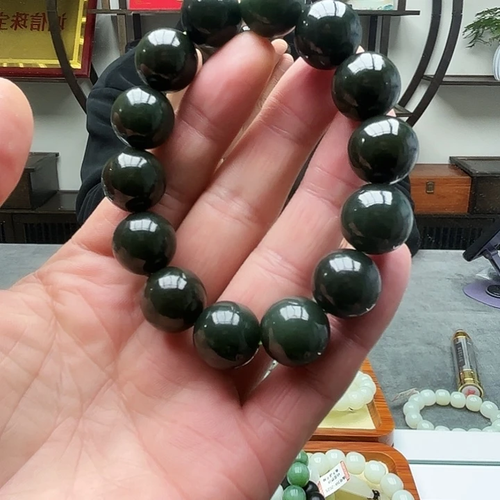 和田玉未镶嵌手链卡16