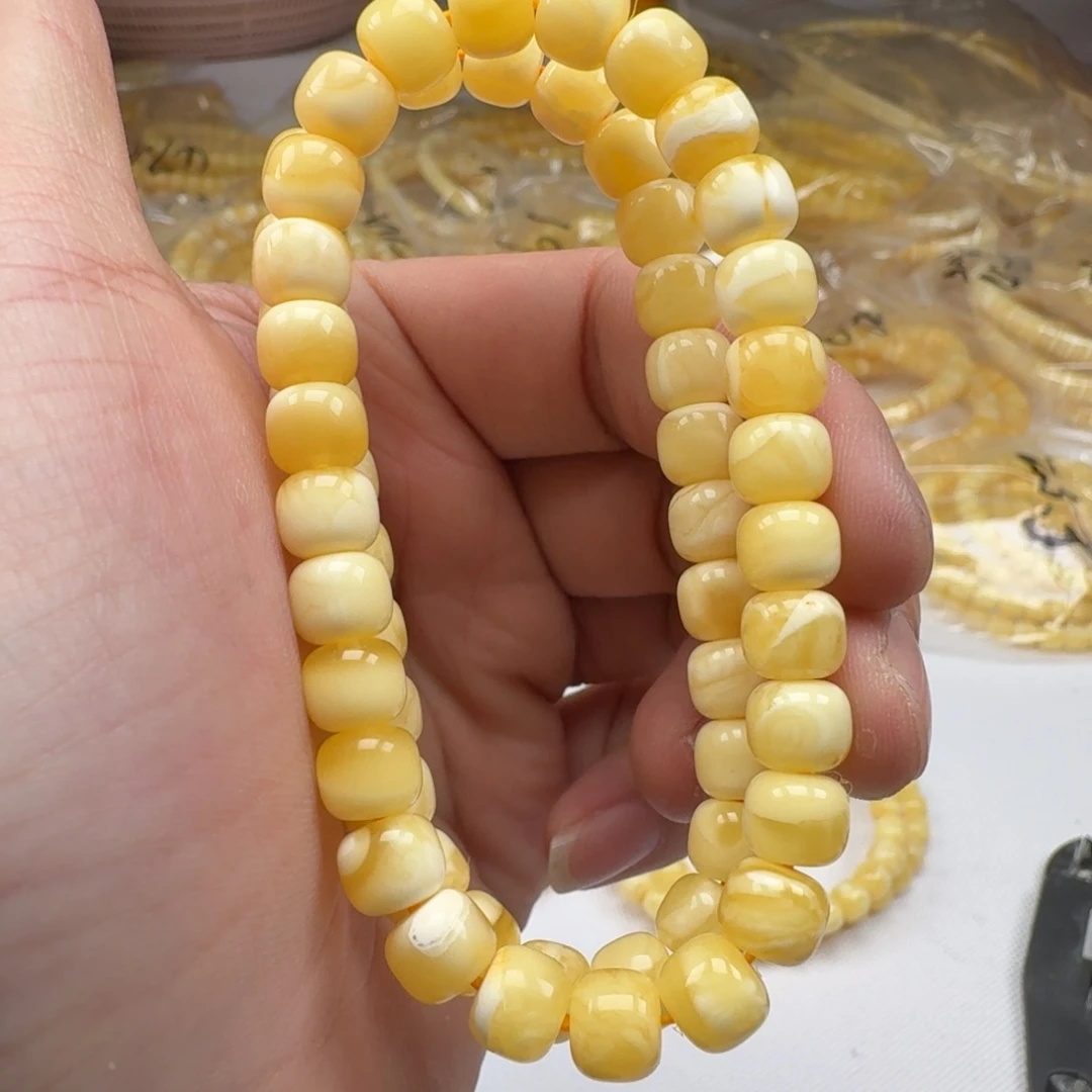 影***子未镶嵌琥珀手链8mm精工老型