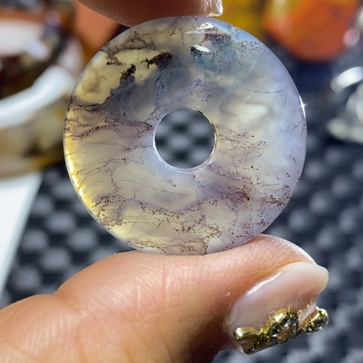 玛瑙/玉髓颈饰足银镀金镶嵌官****房