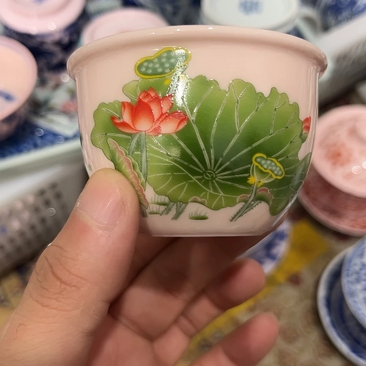 摆件陶景德镇陶瓷主人杯12334