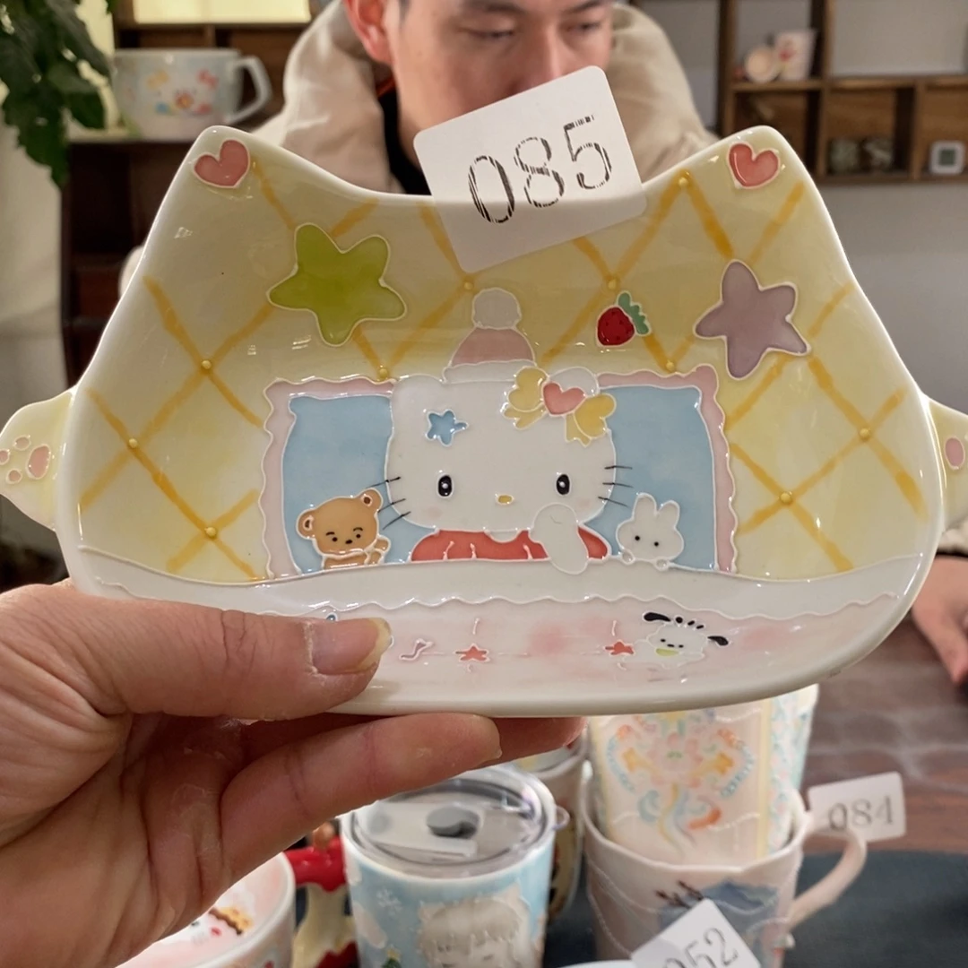 瓷片景德镇釉下彩手绘
