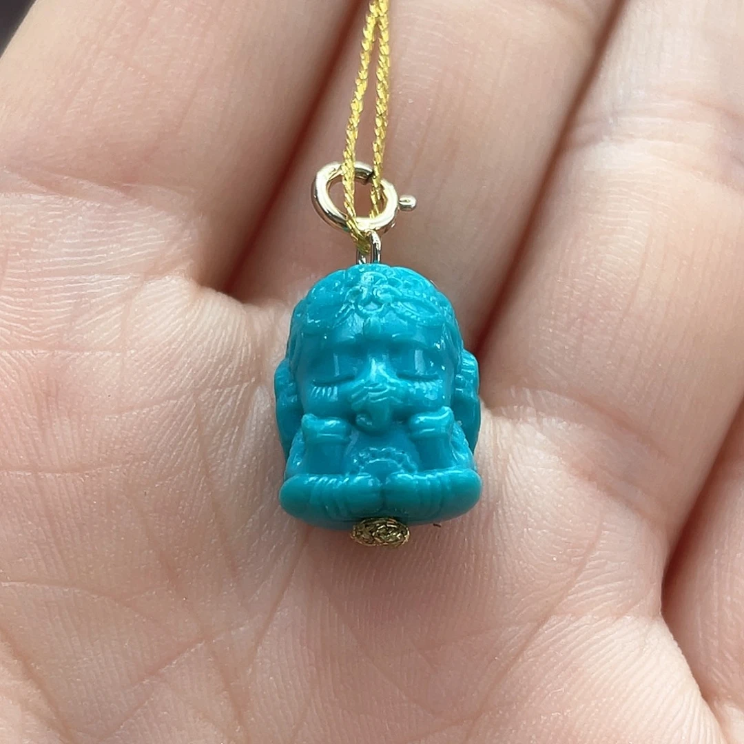 绿松石未镶嵌颈饰