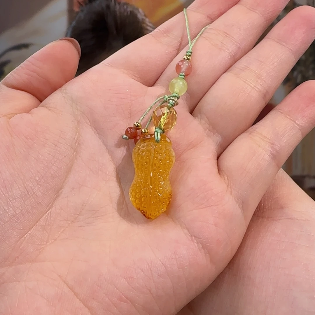 蜜蜡未镶嵌吊坠(赠链)