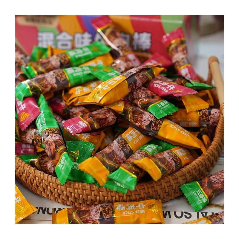 加勒比海盗牛肉条香辣五香沙爹网红牛肉条干独立包装厚切