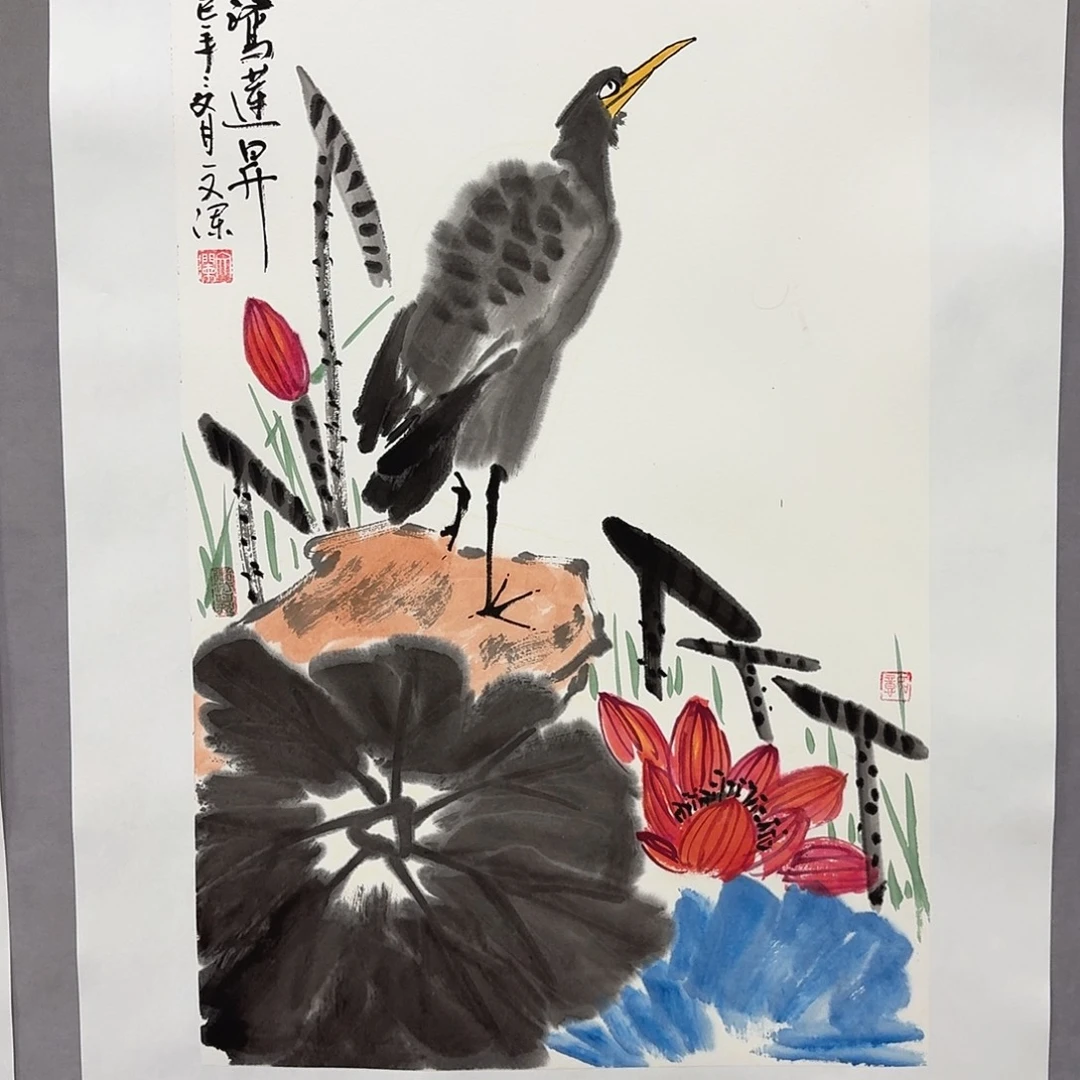 国画亲笔手绘放心去藏