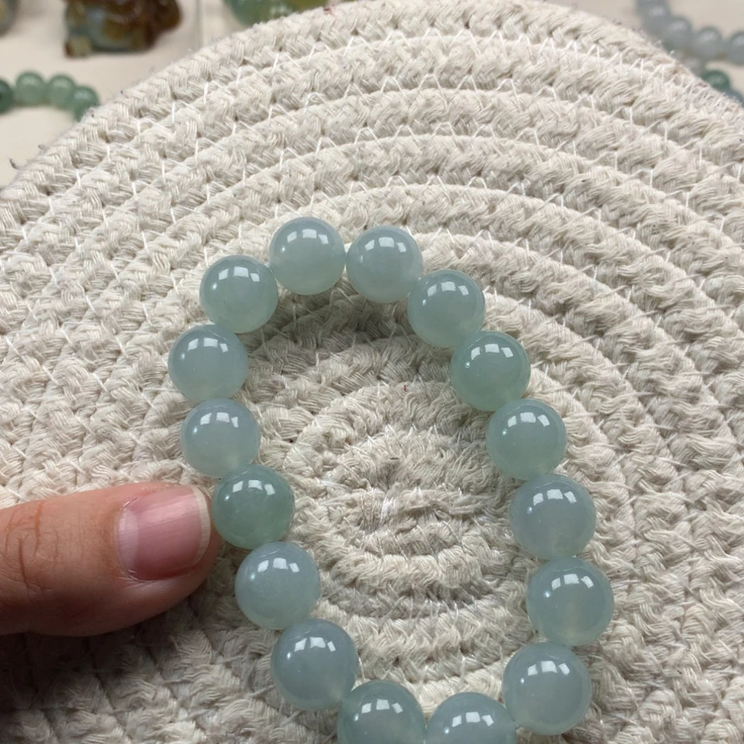 翡翠未镶嵌颈饰天然翡翠卡12手串定金