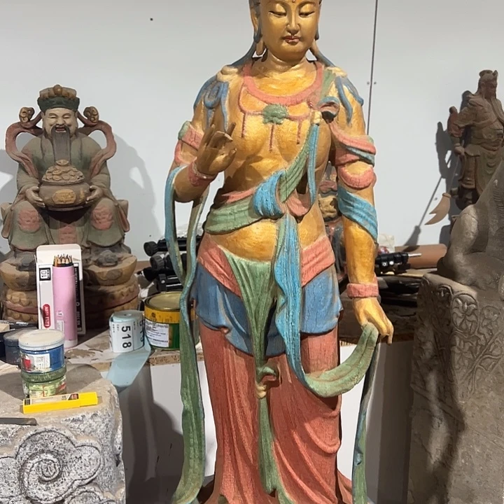 楠木彩绘高103厘米