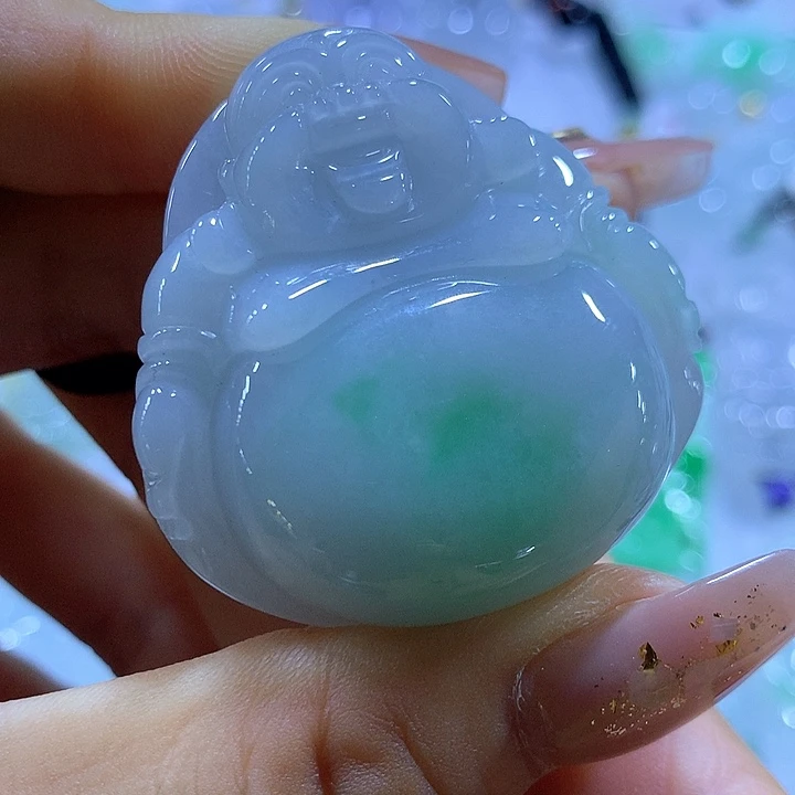 翡翠未镶嵌颈饰天然翡翠A货吊坠