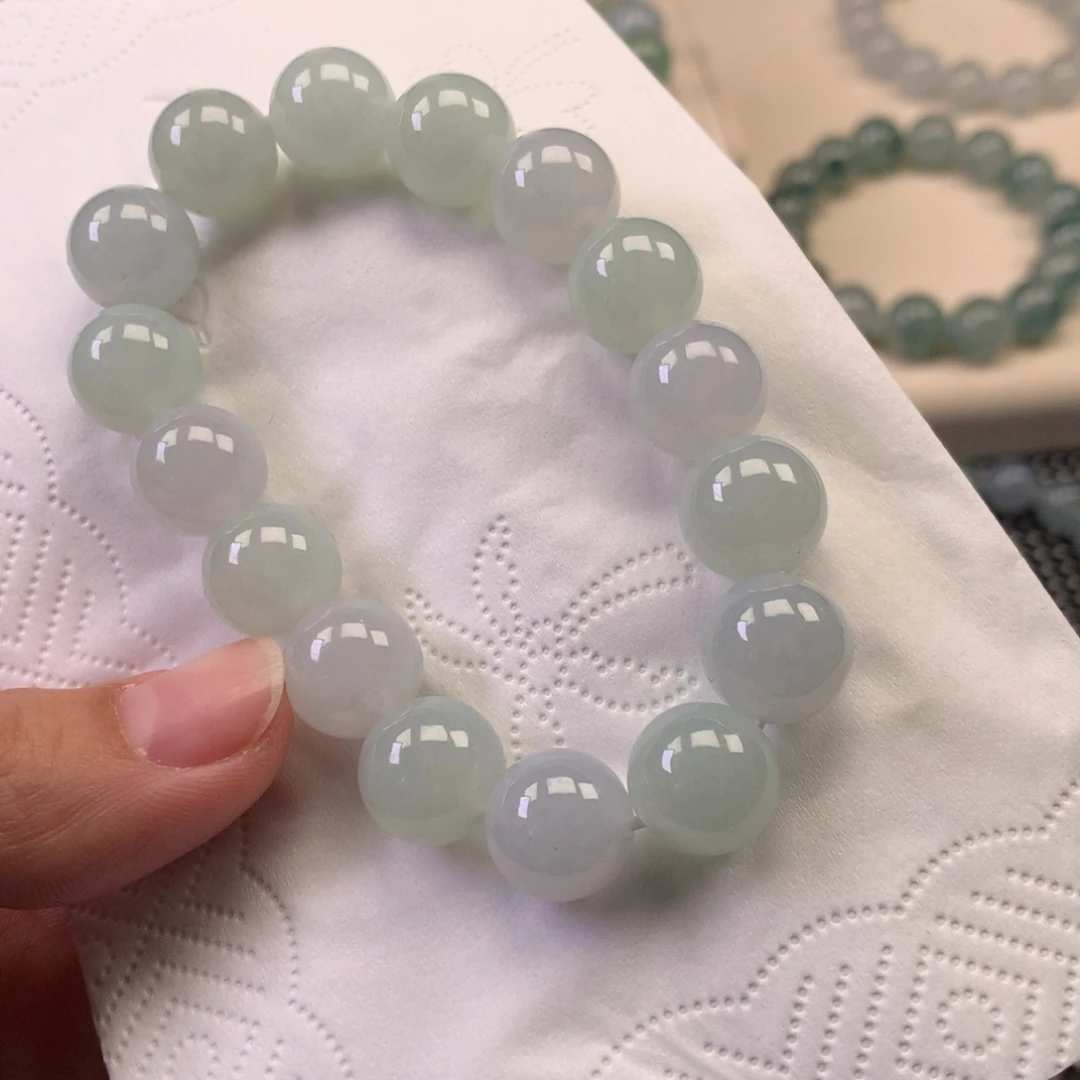 翡翠未镶嵌颈饰天然翡翠卡12手串定金