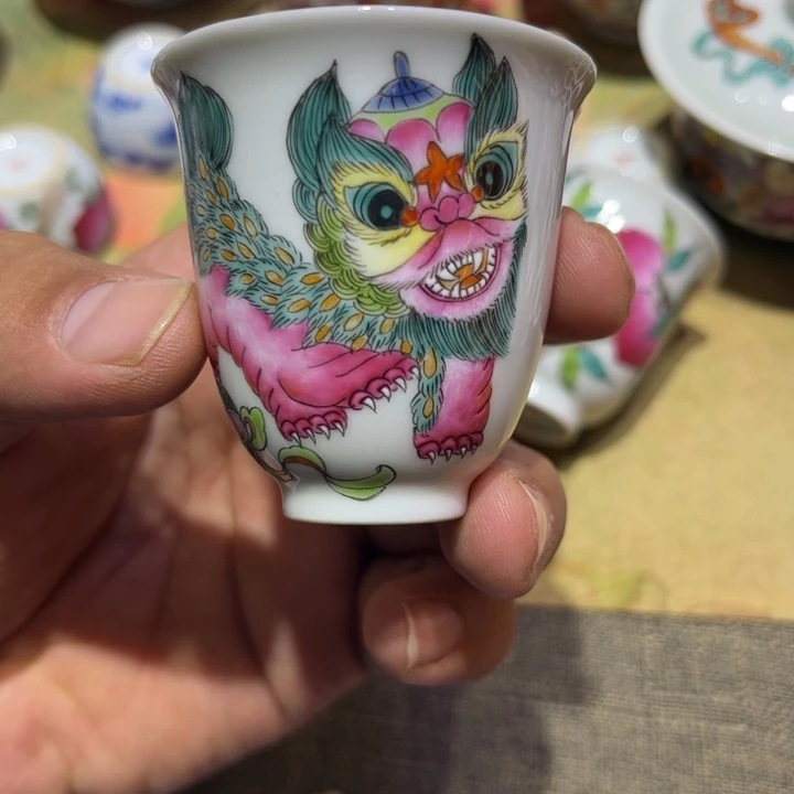 纯手绘精品盖碗杯