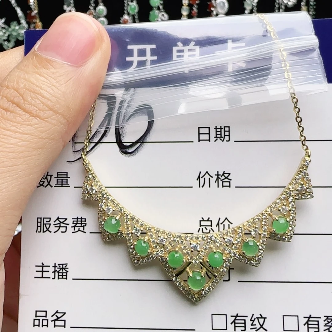 银S925镶嵌戒指翡翠