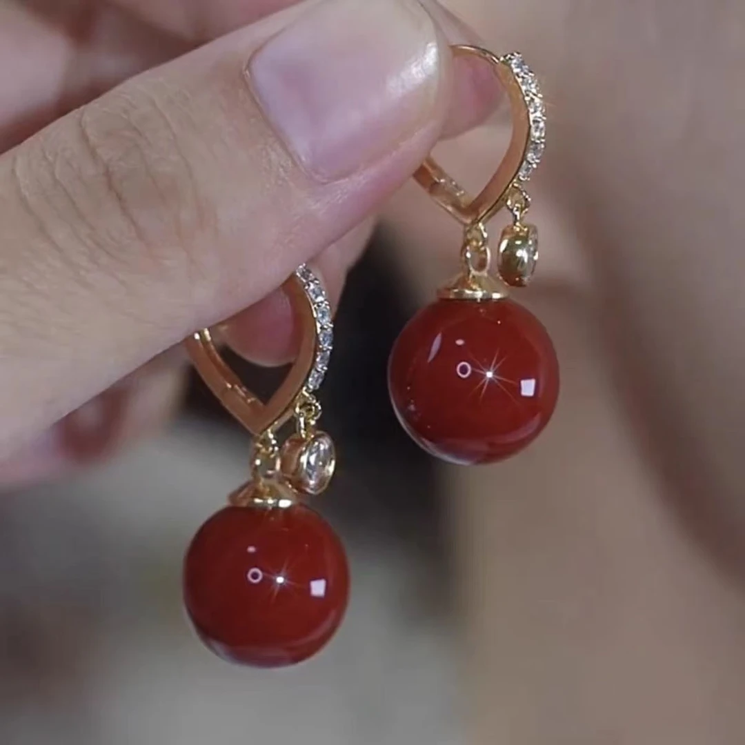 铜合金耳饰 气质轻奢百搭简约简约优雅精致网红设计师耳环F3062